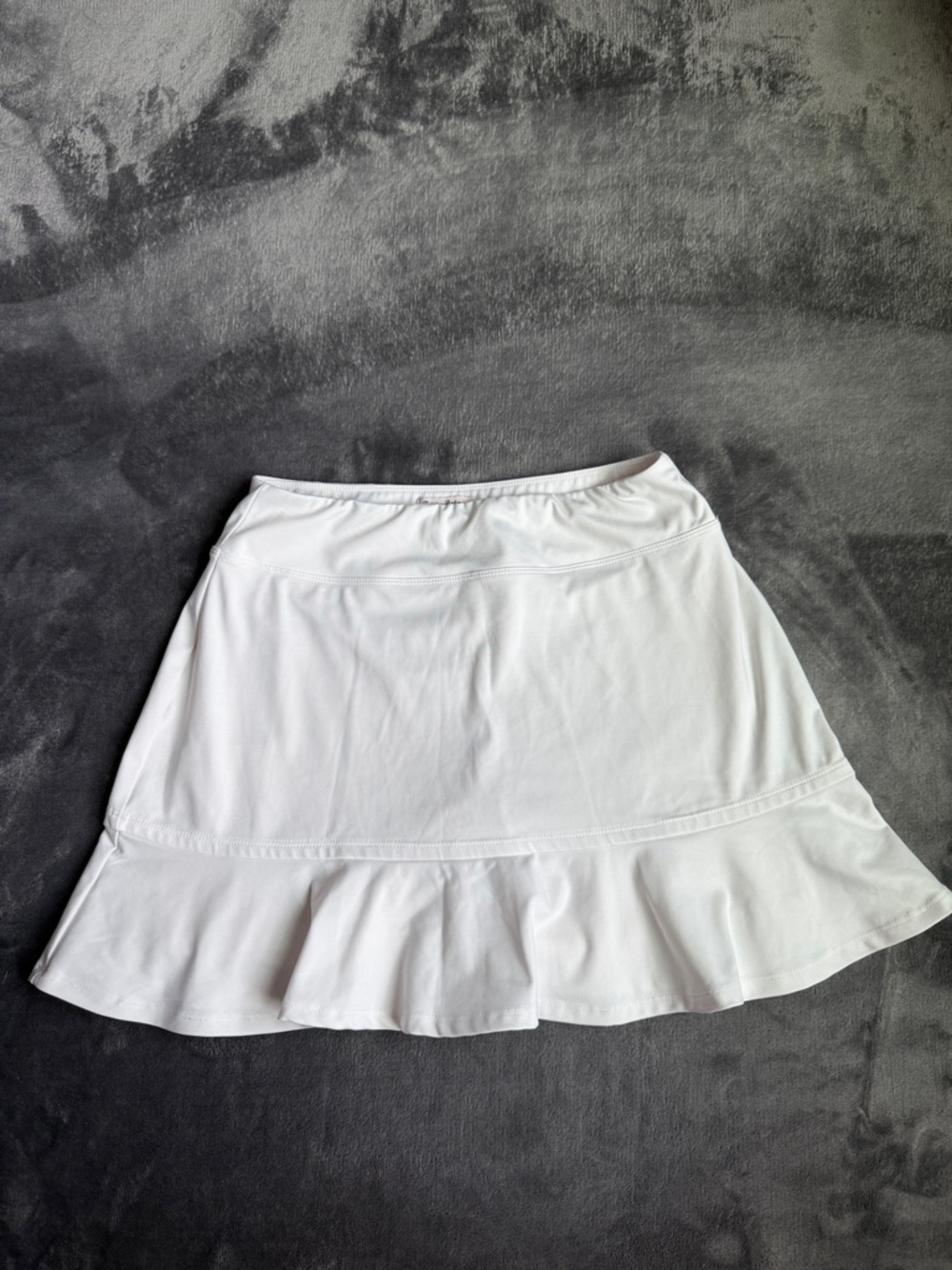 Tommy Bahama White Mini Skirt with Ruffle Hem